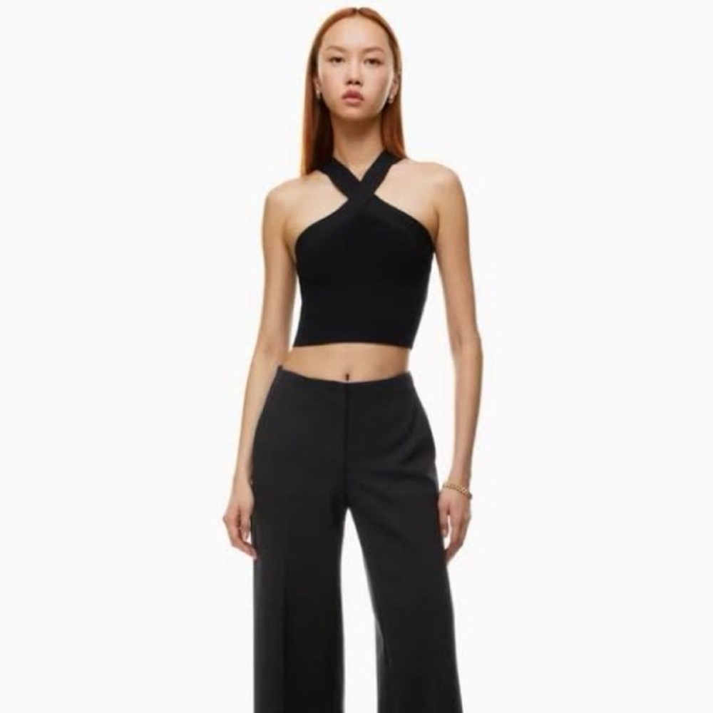 Babaton Black Cropped Top